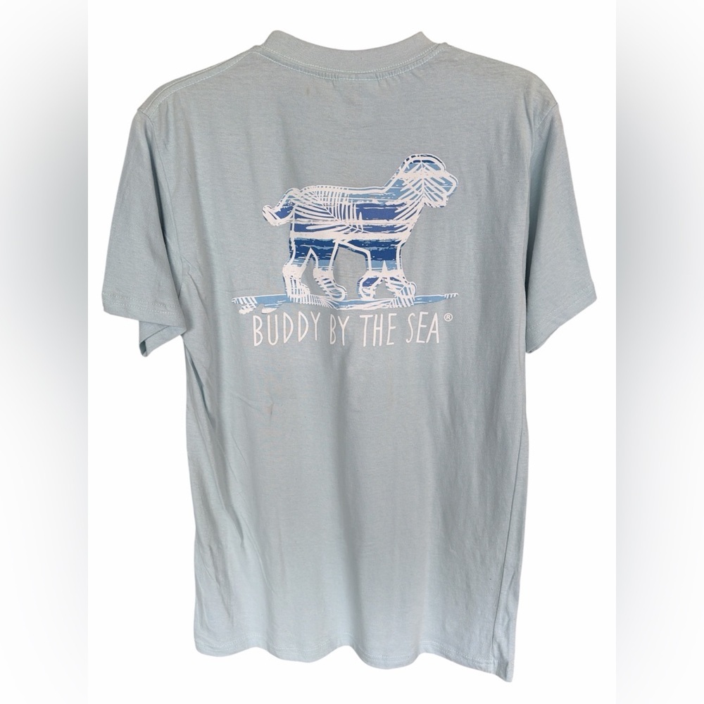 BUDDY BY THE SEA Dog Tee size medium